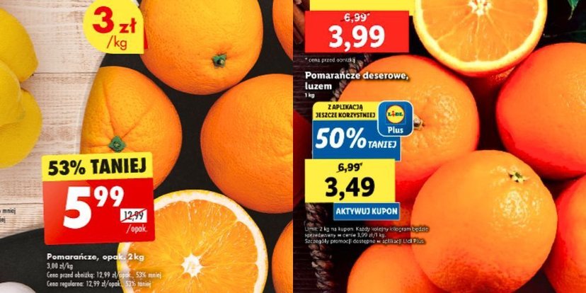 Biedronka kontra Lidl: nadciąga świąteczna bitwa na cytrusy. Już wiadomo gdzie będzie najtaniej