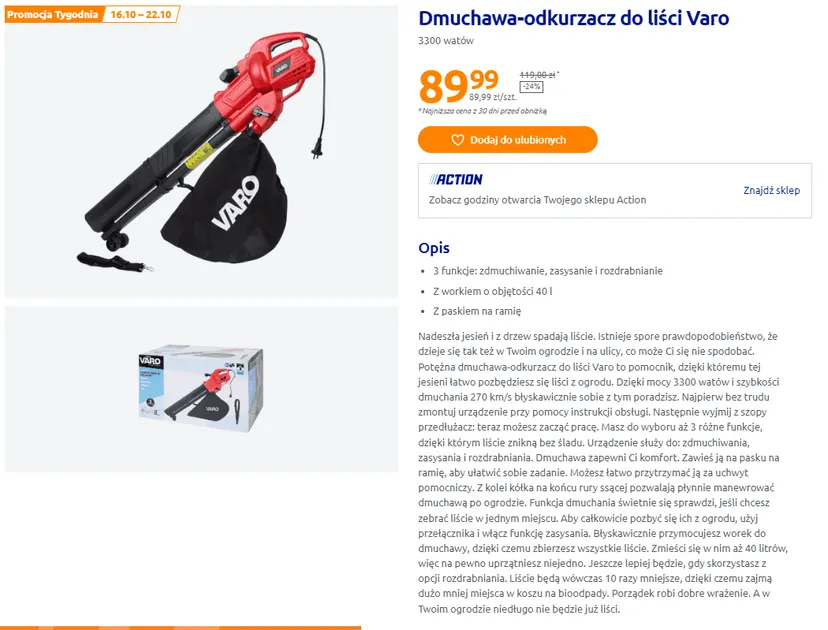 Zaczęło się w Action. Jesienna wyprzedaż i frytkownica w niskiej cenie