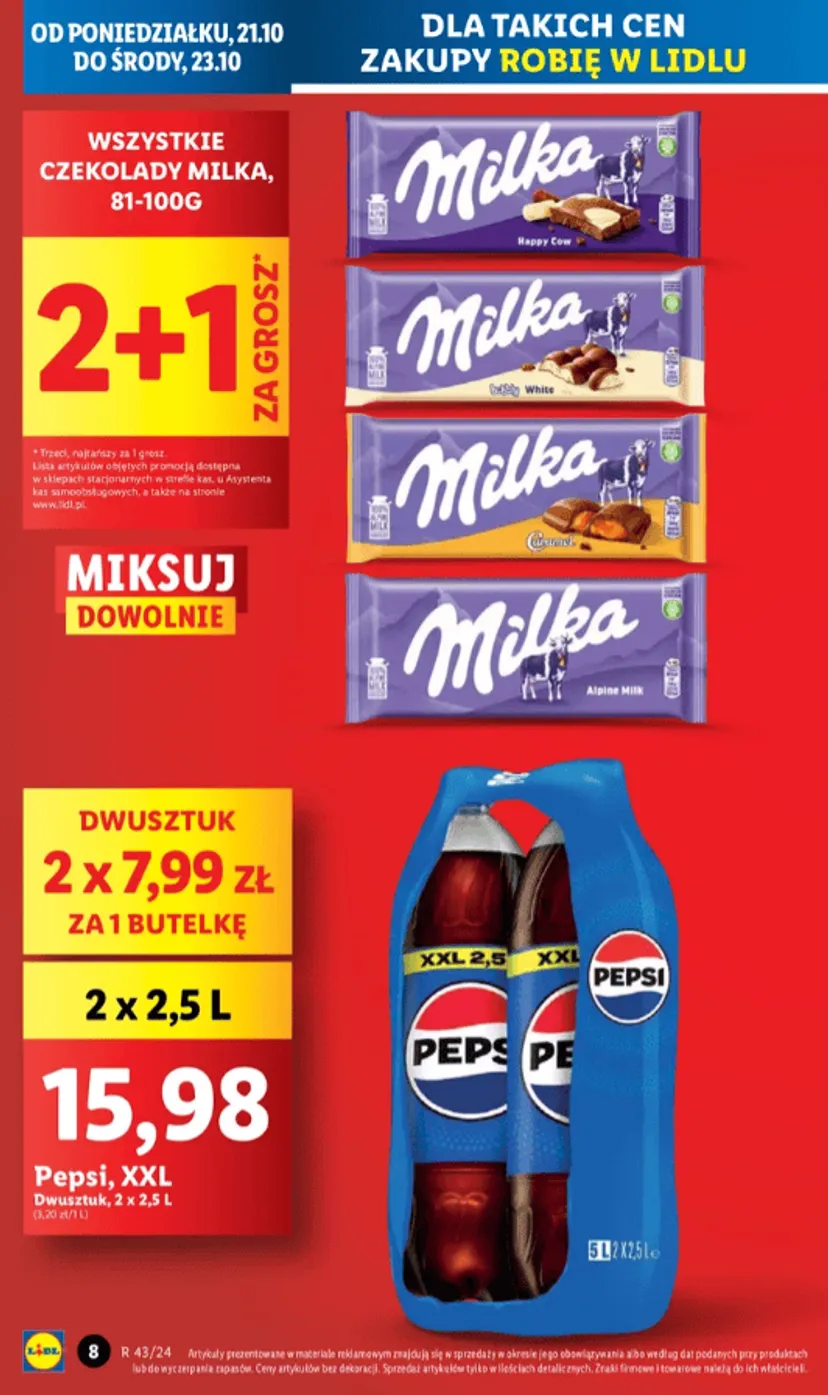 Tylko do środy w Lidlu. Jeden produkt gratis, inne za grosz