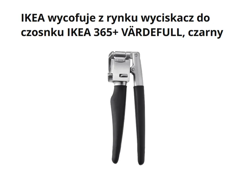 Oficjalny komunikat GIS. Produkt wycofany ze sklepów IKEA – ważne ostrzeżenie dla klientów