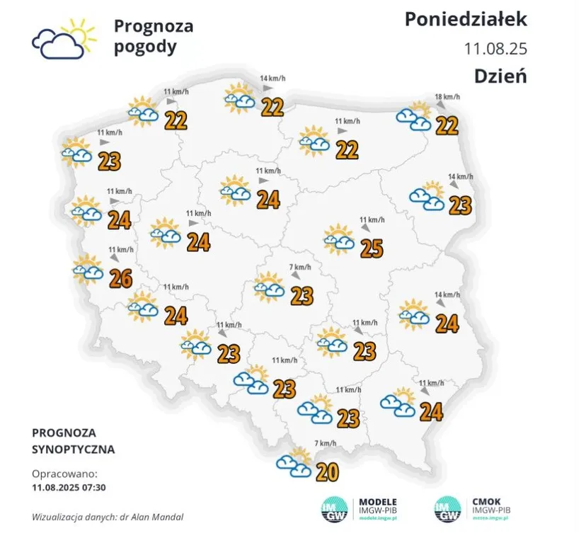 Antycyklon Julia obejmie dziś Polskę. Po burzach z gradem nadchodzi diametralna zmiana pogody