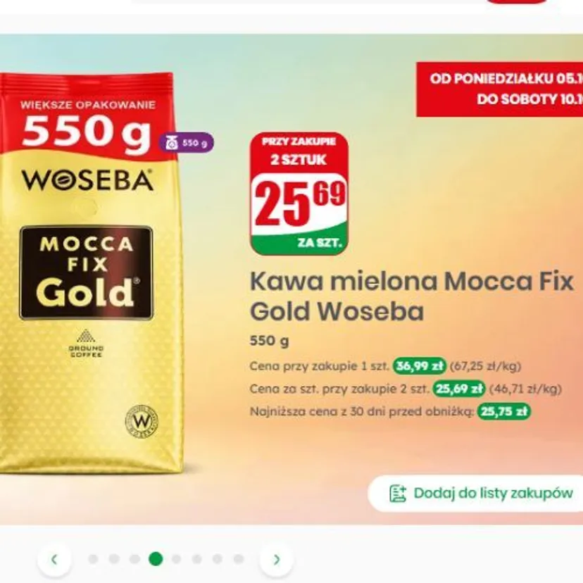 Promocje w Dino na 5 października. Kawa za grosze, przeceny nawet o 60%