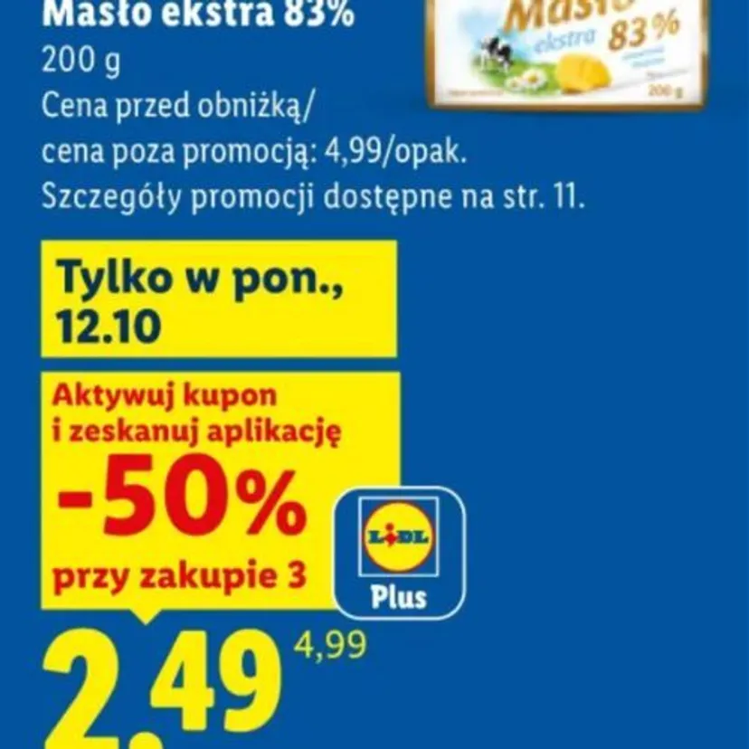 Lidl rozdaje masło po 2,49 zł za sztukę. Do tego ponad 10 okazji na Dzień Nauczyciela