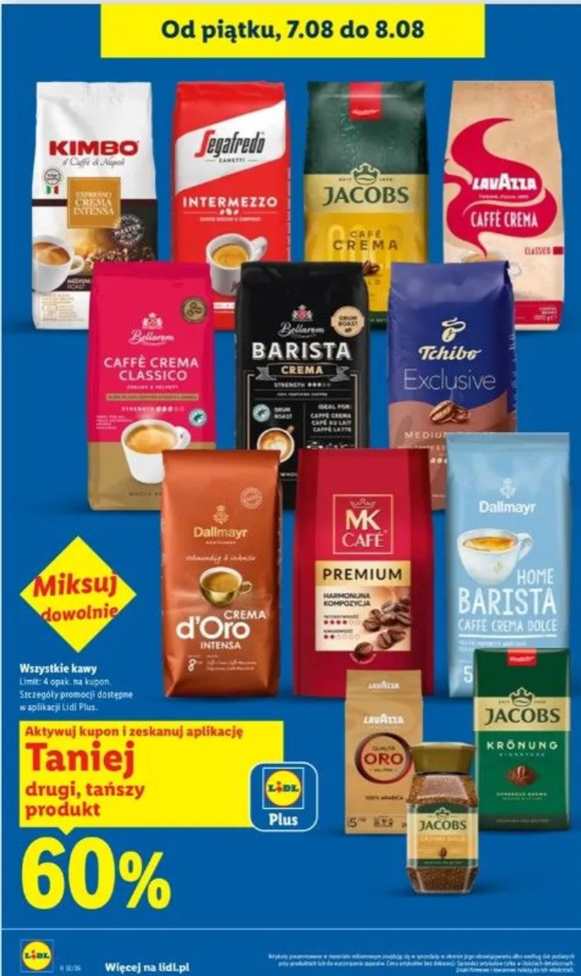 Od dziś przez dwa dni w Lidlu duże obniżki cen wybranych produktów. Taniej nawet o 60%