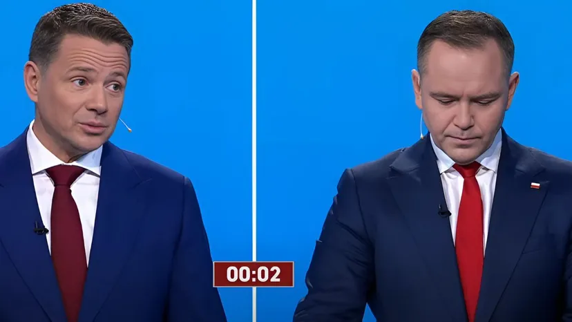 Nawrocki wyjął na wizji kontrowersyjne zdjęcie. Złamał zasadę debaty prezydenckiej