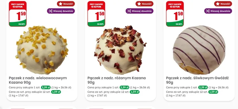 W tłusty czwartek w Dino nie przepłacisz. Pączki w okazyjnych cenach