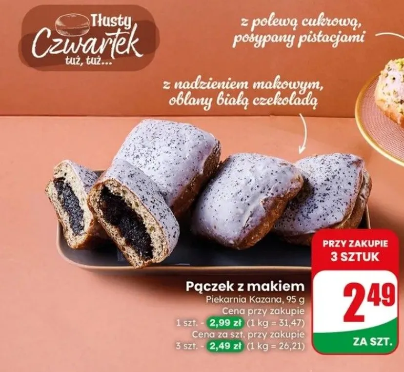 W tłusty czwartek w Dino nie przepłacisz. Pączki w okazyjnych cenach