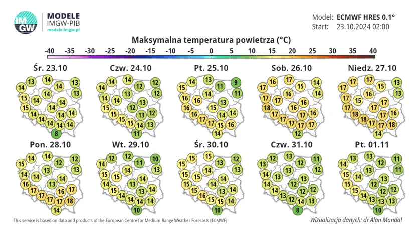 Załamanie przyjdzie w niedzielę. Synoptycy IMGW: zacznie się na zachodzie