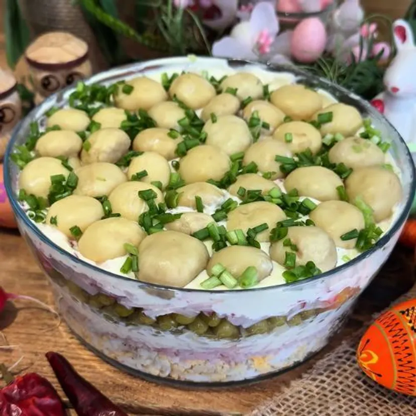 Zrobiłem na próbę taką sałatkę. Jest tak dobra, że podam ją na Wielkanoc