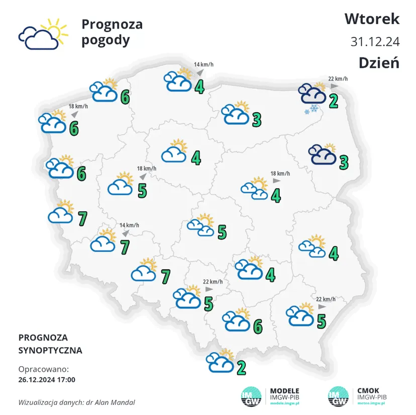 Pogoda zaskoczy nas w Sylwestra i Nowy Rok. IMGW podał prognozy