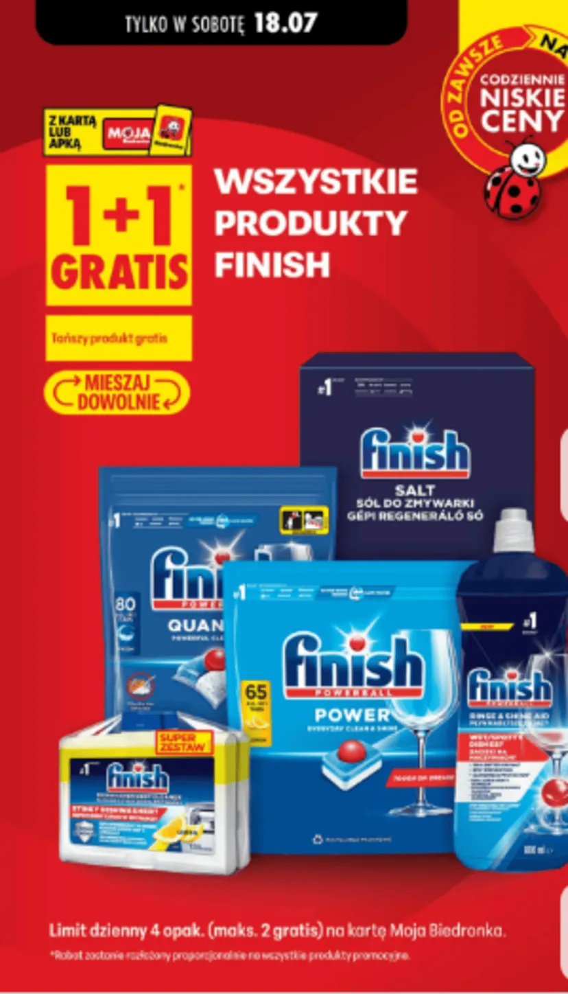 Nowe promocje w Biedronce od soboty. 1+1 gratis na popularne produkty