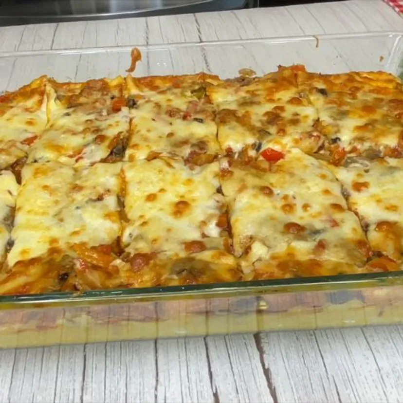 Taką zapiekankę robię na obiad w piątek. Smakuje lepiej niż mięso