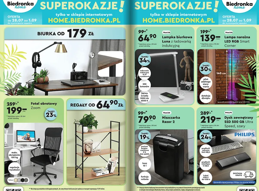 Biedronka: zacznie się w poniedziałek. Sprzęt survivalowy i masowe przeceny dla uczniów