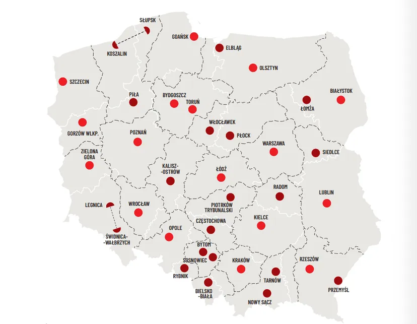 Prezydent chce przemeblować Polskę. Prosi premiera Tuska o nowe województwa na mapie kraju