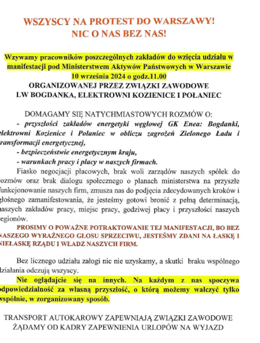 Energetyczna dziura budżetowa doprowadzi do protestów. Górnicy pójdą na Warszawę