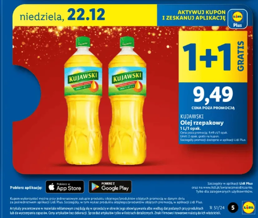 Lidl w niedziele rozda gratisy. 22 grudnia specjalna promocja przed świętami