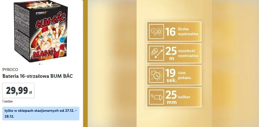 W Lidlu zacznie się po świętach. Wybuchowa oferta dla miłośników fajerwerków