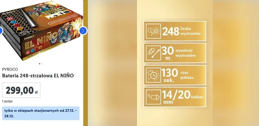 W Lidlu zacznie się po świętach. Wybuchowa oferta dla miłośników fajerwerków