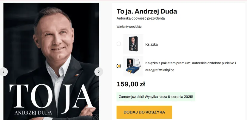 Ruszyła sprzedaż książek Andrzeja Dudy. Autografu nie dostaniesz za darmo. Trzeba sporo dopłacić