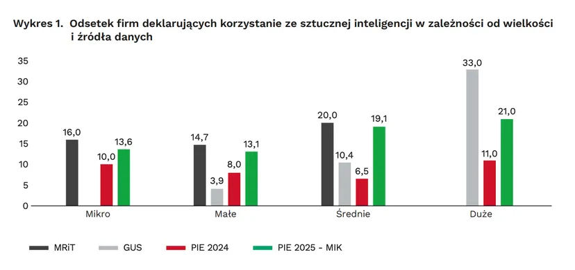 AI w polskich firmach wciąż na marginesie. Tyle z nich czeka do ostatniej chwili