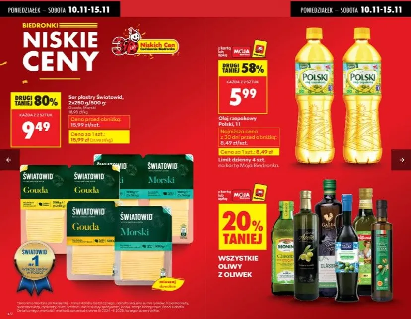Tylko w poniedziałek w Biedronce. "3+3 gratis" i obniżki do 70 proc. Polacy pospieszą na zakupy