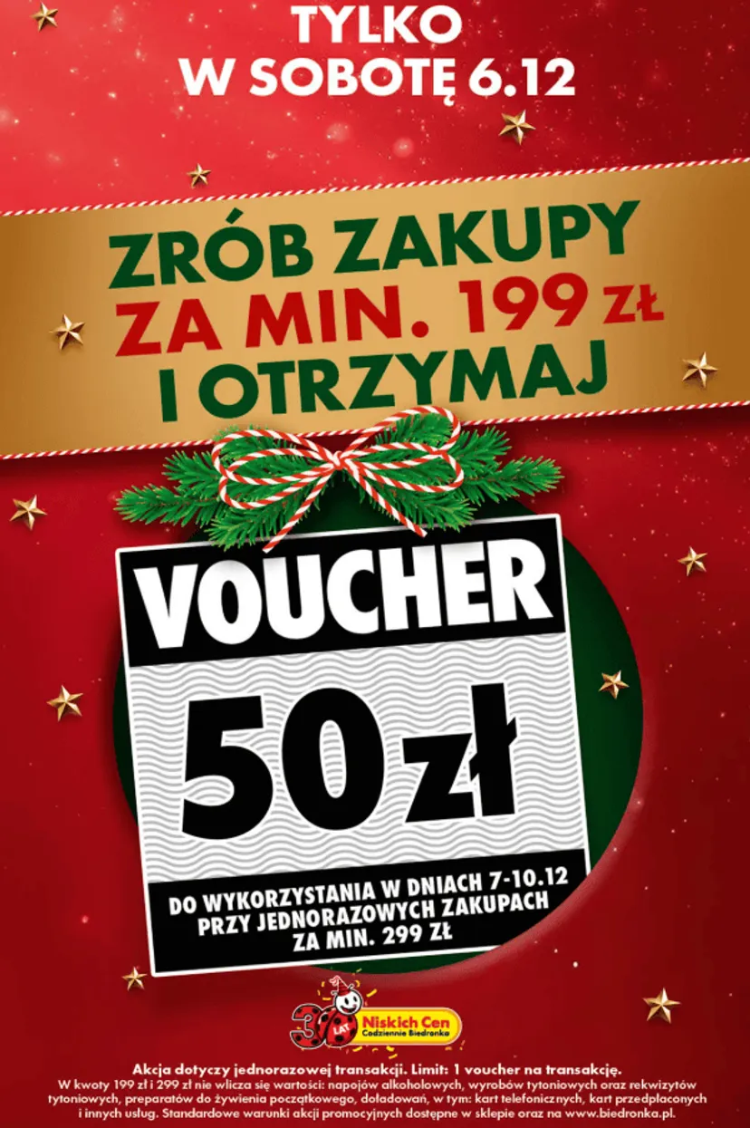 W Biedronce zacznie się 6 grudnia. Sieć rozda vouchery, ale trzeba spełnić warunki