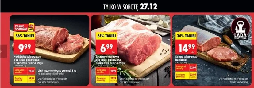 Szaleństwo w Biedronce po świętach. Tylko w sobotę "3+3 gratis", klienci muszą się pospieszyć