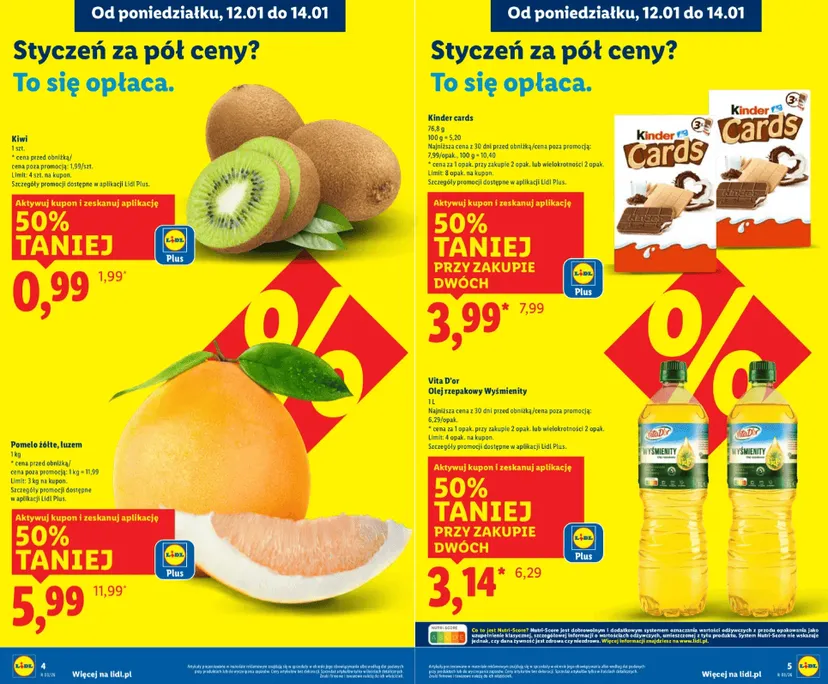 W Lidlu "2+1 gratis" i obniżki o 50 proc. Obowiązują limity, klienci powinni się spieszyć
