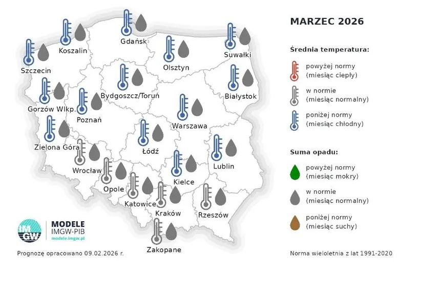 Są już prognozy IMGW na marzec. Pogoda może mocno zdziwić Polaków