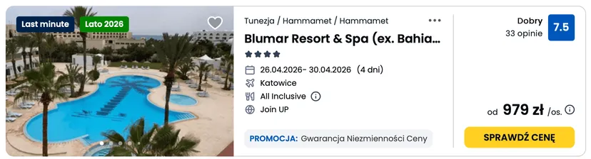 Wakacje all inclusive za mniej niż 1000 zł w 2026. Wychodzi taniej niż nad polskim morzem. Pogoda gwarantowana