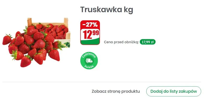 Promocja na truskawki w Dino. Tyle klienci zapłacą za kilogram, taniej nie kupią nigdzie