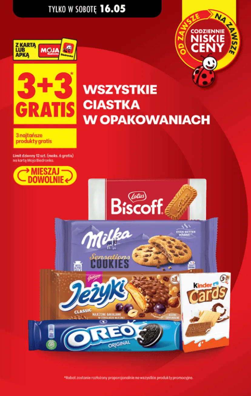 Tylko w sobotę w Biedronce. Można nałapać tyle gratisów w koszyku, że aż wprowadzono limity