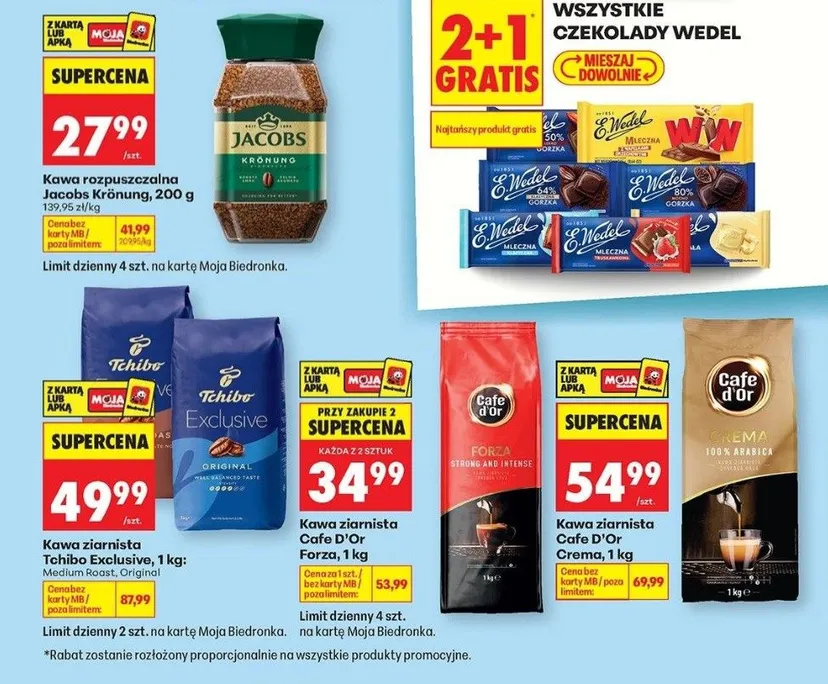 Nowa oferta w Biedronce. "2+1 gratis" to dopiero początek, jest też kawa i słodycze za grosze