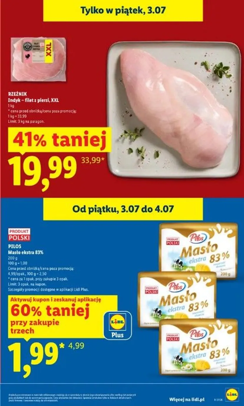 Od czwartku w Lidlu same okazje. Mięso i masło o wiele taniej