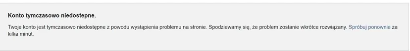 Wielka awaria Facebooka. Nie działały logowania do konta i Messengera