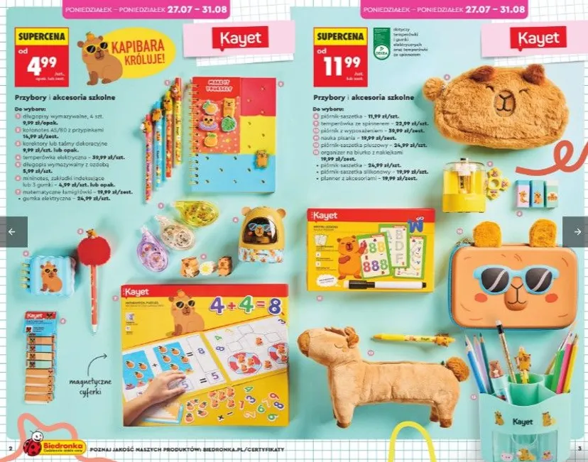 Nowa oferta w Biedronce od poniedziałku. Na półkach pojawią się szkolne hity w niskich cenach