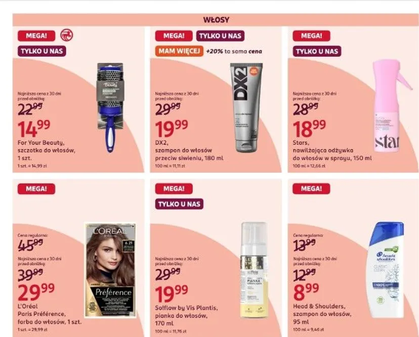 Rossmann szaleje od czwartku. Promocja 2+1 gratis, te kosmetyki do włosów znikają z półek