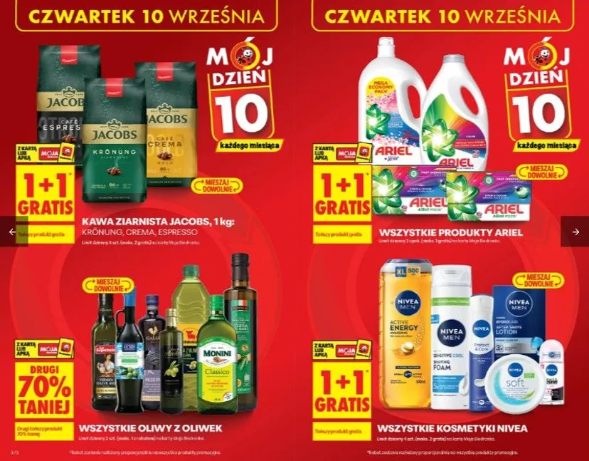 Tylko w czwartek 10 września. W Biedronce dorzucają za darmo do zakupów, wystarczy 149 zł na paragonie