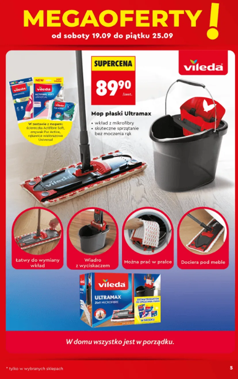 Od 19 września wchodzi specjalna oferta w Biedronce. Markowe produkty już od 59,90 zł