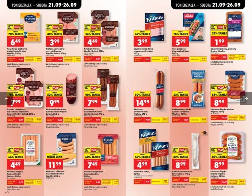 Biedronka daje czas do 26 września. "3+1 gratis" i drugi produkt za 1 zł, klienci rzucą się do lodówek