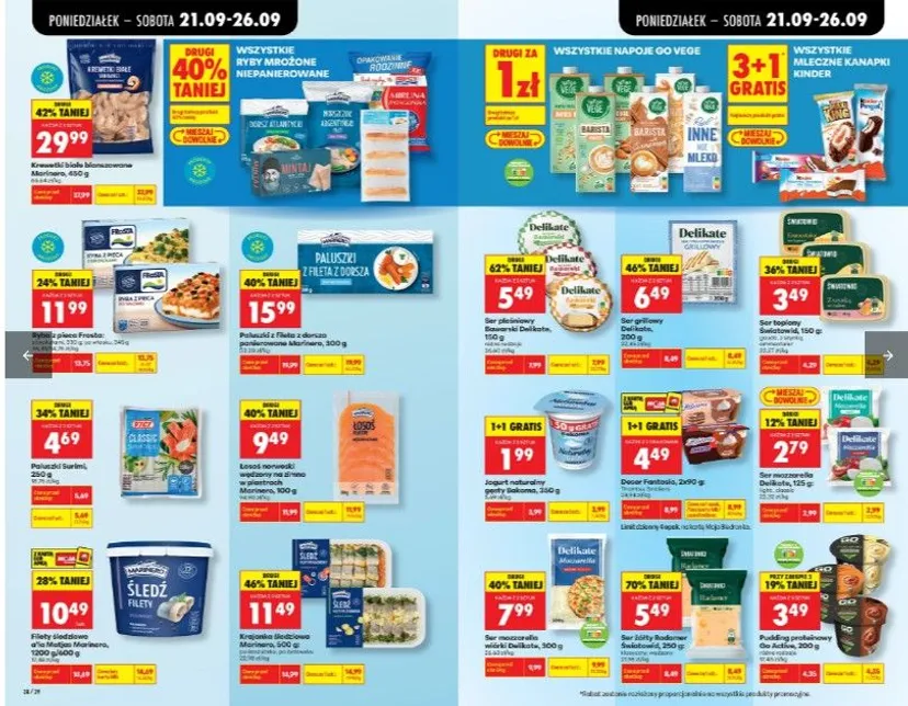 Biedronka daje czas do 26 września. "3+1 gratis" i drugi produkt za 1 zł, klienci rzucą się do lodówek