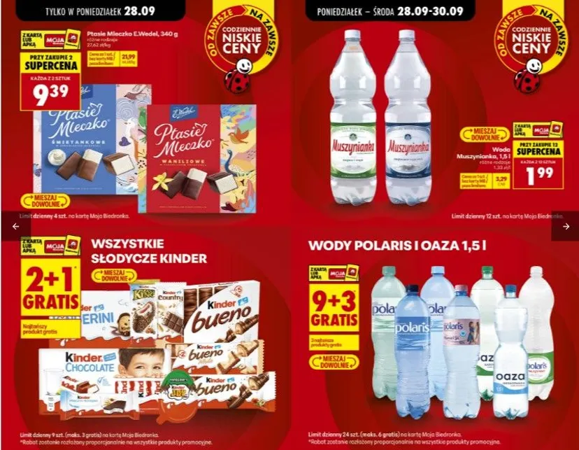 Promocyjne szaleństwo w Biedronce. " 9+3 gratis" to dopiero początek