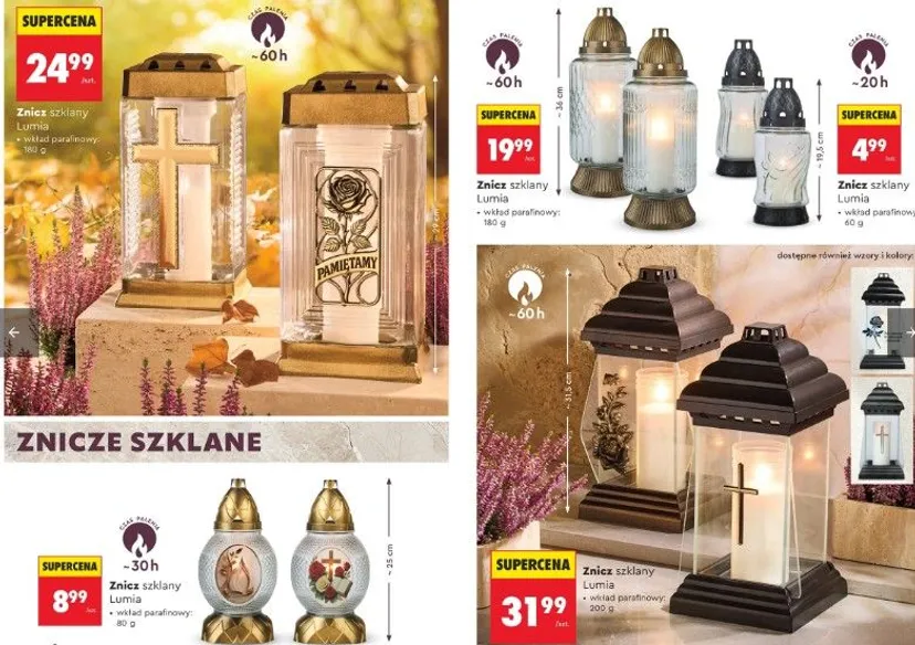 Rekordowe ceny zniczy w Lidlu na Wszystkich Świętych. Kapliczki za 5,99 zł, a wkłady za grosze. Przeceny już ruszyły
