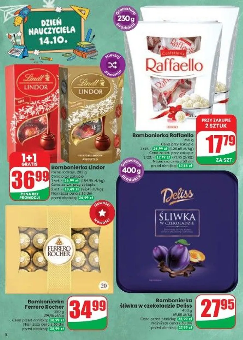Szalone promocje w Dino od 7 października. Akcje 2+1, 3+3, a uwielbiane przez Polaków słodycze już za 39 groszy