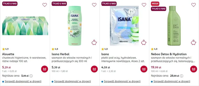 Rossmann ruszył z promocją. 1+1 na wszystkie produkty marki Isana