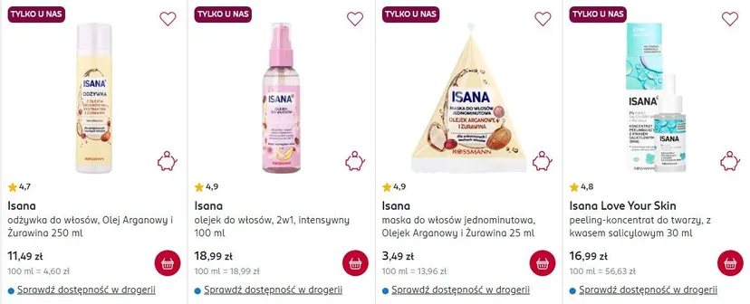 Rossmann ruszył z promocją. 1+1 na wszystkie produkty marki Isana