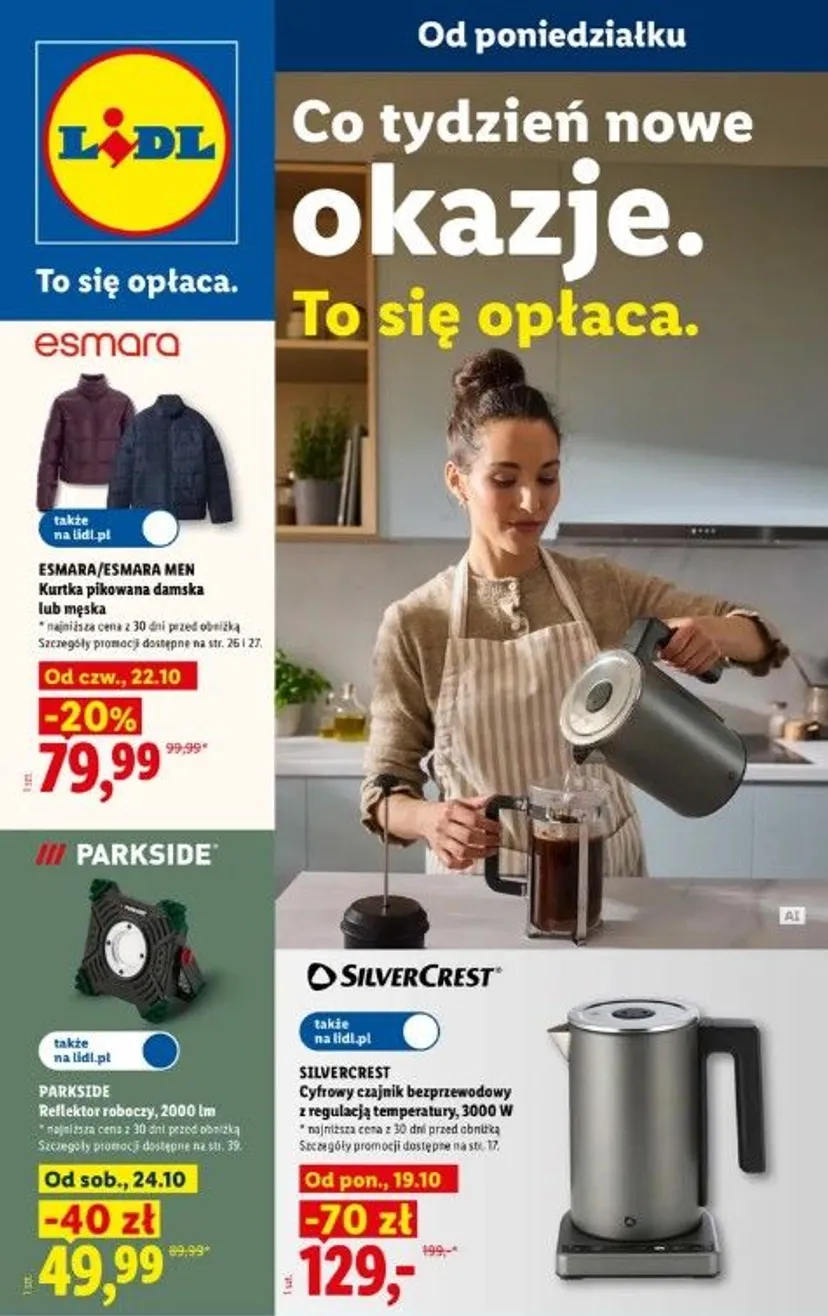 Normalnie 299 zł, od jutra tylko 129 zł. 15 października Lidl rusza z promocją