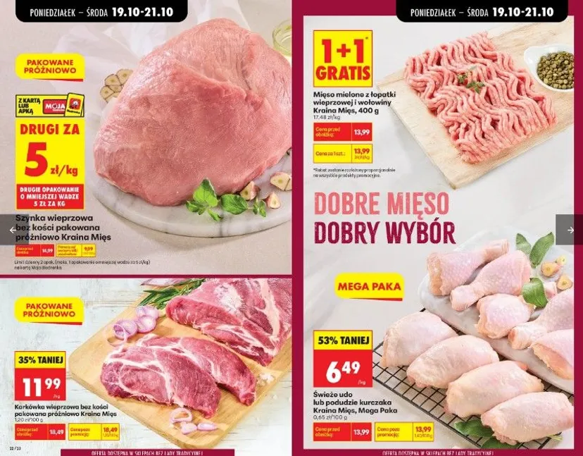 Nowe promocje w Biedronce na 19 października. Akcje 1+1 i 4+4, czas tylko do końca dnia