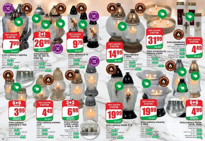 Oferta Dino na Wszystkich Świętych. Chryzantemy i znicze za ułamek ceny, czas tylko do wtorku