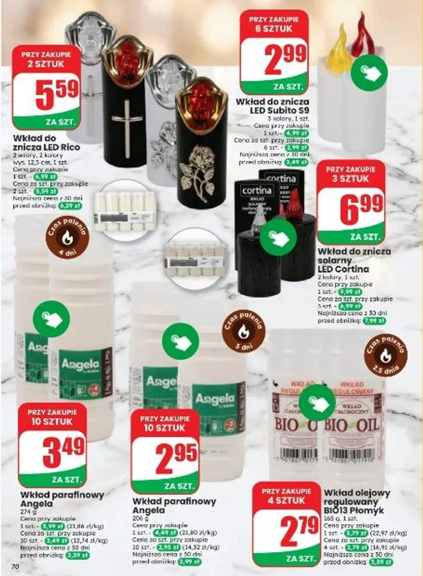Oferta Dino na Wszystkich Świętych. Chryzantemy i znicze za ułamek ceny, czas tylko do wtorku